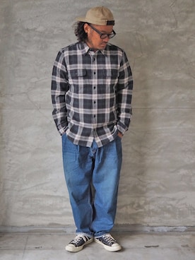「chacktaylor」｜岸本 道徳さん（メンズ・177cm）の秋コーディネート