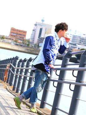「足袋」｜「アイテム（スリッポン）」を使った、J's by A-double さん（メンズ・178cm）の夏コーディネート