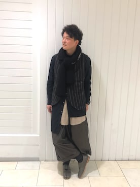 「Ventriloquist（ヴェントリロクイスト）のアイテム」を使った、J's by A-double さん（メンズ・178cm）の冬コーディネート