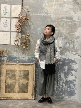 「Ventriloquist（ヴェントリロクイスト）のアイテム」を使った、J's by A-double さん（レディース・153cm）の冬コーディネート