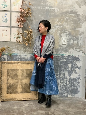 「Ventriloquist（ヴェントリロクイスト）のアイテム」を使った、J's by A-double さん（レディース・154cm）の冬コーディネート