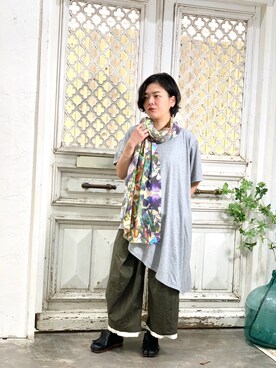 「Ventriloquist（ヴェントリロクイスト）のアイテム」を使った、J's by A-double さん（レディース・154cm）の春コーディネート