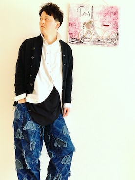 「Ventriloquist（ヴェントリロクイスト）のアイテム」を使った、J's by A-double さん（メンズ・178cm）の春コーディネート