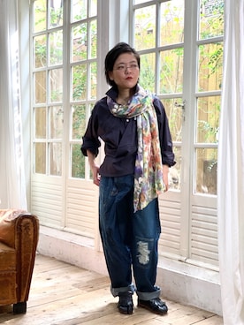 「Ventriloquist（ヴェントリロクイスト）のアイテム」を使った、J's by A-double さん（レディース・154cm）の春コーディネート