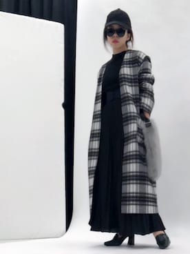 「Andemiu（アンデミュウ）のアイテム（キャップ）」を使った、Ｍ Ｏ Ｅ Ｋ Ｏさん（レディース・150cm）の秋コーディネート