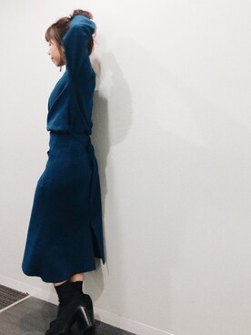 「ニットセットアップ」｜「アイテム（その他）」を使った、Ｍ Ｏ Ｅ Ｋ Ｏさん（レディース・150cm）の秋コーディネート
