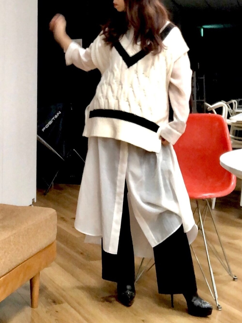 UN3D.（アンスリード）の「UN3D. エアリーロングシャツ（シャツ