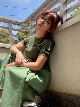 「JIMMY CHOO（ジミーチュウ）のアイテム」を使った、Ｍ Ｏ Ｅ Ｋ Ｏさん（レディース・150cm）の夏コーディネート