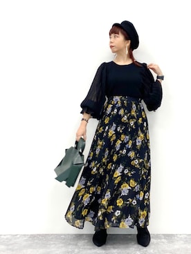 「Andemiu（アンデミュウ）のアイテム（キャップ）」を使った、Ｍ Ｏ Ｅ Ｋ Ｏさん（レディース・150cm）の夏コーディネート