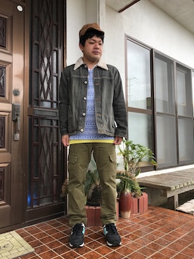 「BRAITONE（ブライトン）のアイテム（ジャケット/アウター）」を使った、トールさん（メンズ・159cm）の冬コーディネート