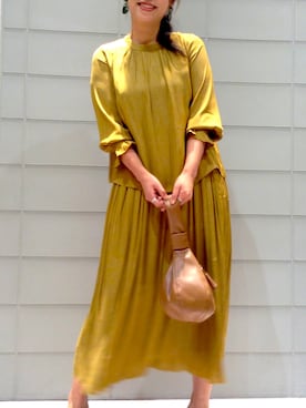 「Bou Jeloud（ブージュルード）のアイテム（アクセサリー）」を使った、Yumi Ishiharaさん（レディース・168cm）の秋コーディネート