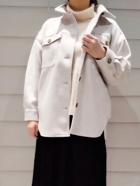 「Bou Jeloud（ブージュルード）のアイテム（テーラードジャケット）」を使った、Yumi Ishiharaさん（レディース・168cm）の冬コーディネート