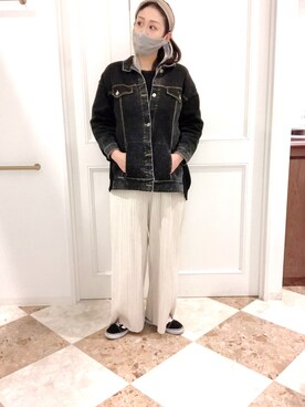 「Bou Jeloud（ブージュルード）のアイテム（ジャケット/アウター）」を使った、Yumi Ishiharaさん（レディース・170cm）の冬コーディネート