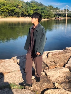 「SENSE OF PLACE by URBAN RESEAR」｜「アイテム（ブルゾン）」を使った、RYOさん（メンズ・171cm）の春コーディネート
