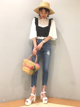 まりおさん（レディース・166cm）の夏コーディネート