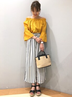 まりおさん（レディース・166cm）の夏コーディネート