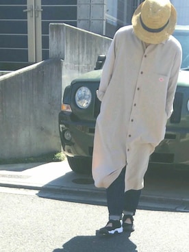 「DANTON（ダントン）のアイテム（ワンピース/ドレス）」を使った、michaさん（レディース・157cm）の春コーディネート