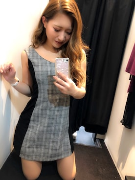 「LIPSERVICE（リップサービス）のアイテム」を使った、rinaさん（レディース・158cm）の夏コーディネート