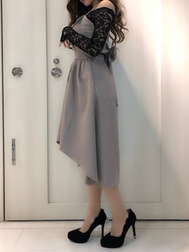 「トレンチワンピース」｜rinaさん（レディース・158cm）の冬コーディネート