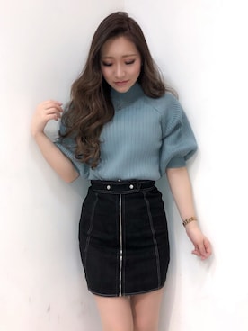 「LIPSERVICE（リップサービス）のアイテム」を使った、rinaさん（レディース・158cm）の冬コーディネート