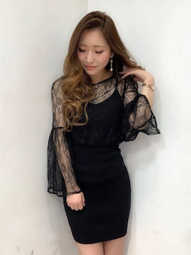 「LIPSERVICE（リップサービス）のアイテム（アクセサリー）」を使った、rinaさん（レディース・158cm）の春コーディネート