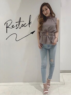 rinaさん（レディース・158cm）の春コーディネート