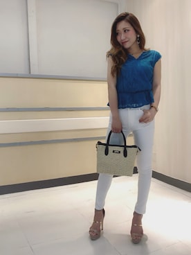 「LIPSERVICE（リップサービス）のアイテム」を使った、rinaさん（レディース・158cm）の春コーディネート