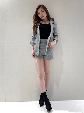 「ソックス➕ブーツ」｜rinaさん（レディース・158cm）の秋コーディネート