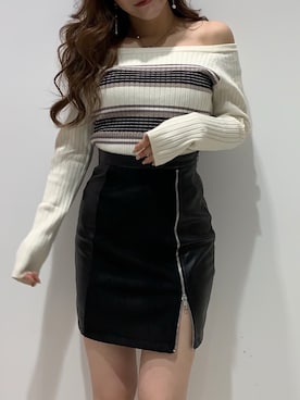 「LIPSERVICE（リップサービス）のアイテム」を使った、rinaさん（レディース・158cm）の冬コーディネート