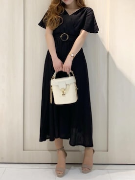 「マキシワンピ」｜rinaさん（レディース・158cm）の春コーディネート