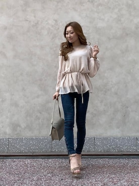 rinaさん（レディース・158cm）の春コーディネート