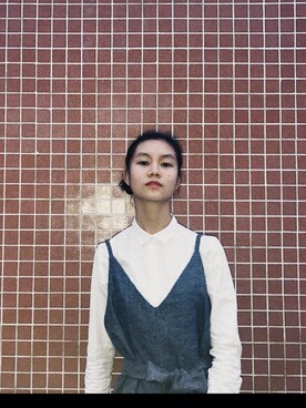 「#203（ニイマルサン）のアイテム（つなぎ/オールインワン）」を使った、Veeokさん（レディース・169cm）の冬コーディネート