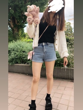 「Candy Beans（キャンディビーンズ）のアイテム（パンツ）」を使った、yuriiさん（レディース・167cm）の秋コーディネート