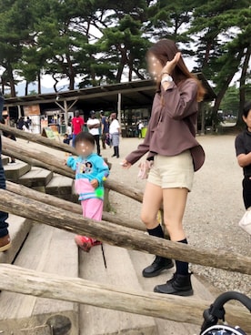 「Candy Beans（キャンディビーンズ）のアイテム（パンツ）」を使った、yuriiさん（レディース・167cm）の春コーディネート