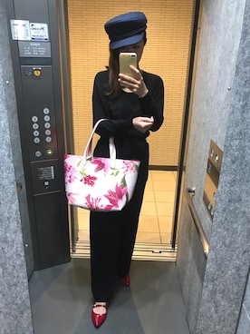 「LILY BROWN（リリーブラウン）のアイテム（つなぎ/オールインワン）」を使った、fei feiさん（レディース・170cm）の春コーディネート