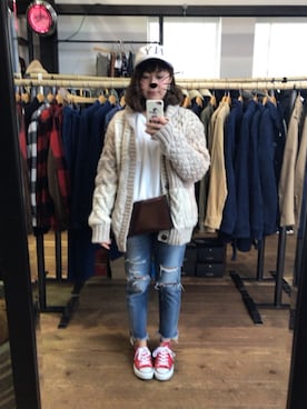 chihiroさん（レディース・155cm）の冬コーディネート