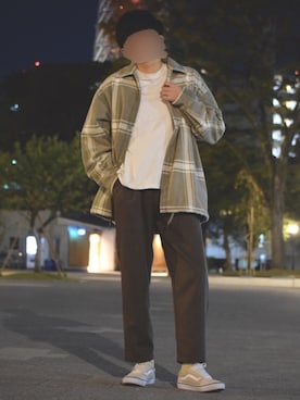 「ふゆが来るよ」｜しゃちょーさん（メンズ・169cm）の秋コーディネート
