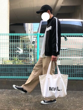 「アイテム（ジャージ）」を使った、ゆゆゆさん（メンズ・178cm・10代）の冬コーディネート