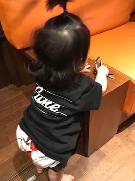 「CUNE（キューン）のアイテム」を使った、えみをさん（キッズ・70cm）の春コーディネート