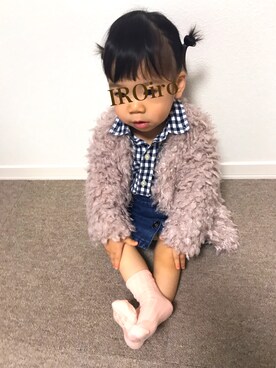 「next（next）のアイテム（スカート）」を使った、IROさん（キッズ・70cm）の秋コーディネート