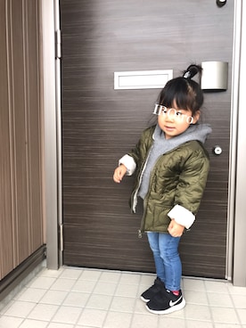 「2歳10ヶ月」｜「アイテム（ジャケット/アウター）」を使った、IROさん（キッズ・90cm）の冬コーディネート