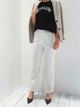 「フォーマルスタイル」｜「アイテム（ジャケット/アウター）」を使った、ioroiさん（レディース・169cm）の春コーディネート