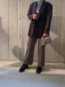 「GIANNI CHIARINI（ジャンニ キアリーニ）のアイテム（トートバッグ）」を使った、ioroiさん（レディース・169cm）の秋コーディネート