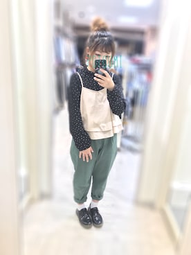 「Honeys（ハニーズ）のアイテム（ドレスシューズ）」を使った、kotomiさん（レディース・152cm）の春コーディネート