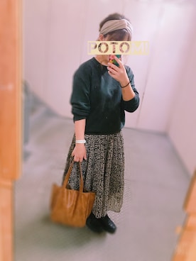 「Honeys（ハニーズ）のアイテム（ヘアアクセサリー）」を使った、kotomiさん（レディース・152cm）の秋コーディネート
