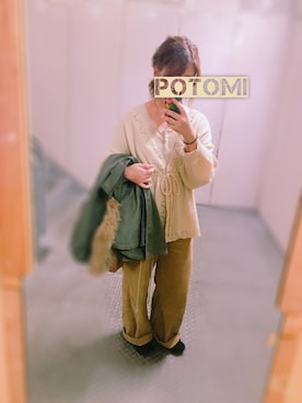 「Honeys（ハニーズ）のアイテム（タンクトップ）」を使った、kotomiさん（レディース・152cm）の冬コーディネート