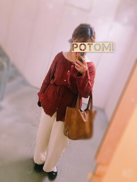 「Honeys（ハニーズ）のアイテム（タンクトップ）」を使った、kotomiさん（レディース・152cm）の冬コーディネート