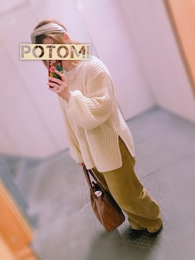 「Honeys（ハニーズ）のアイテム（ヘアアクセサリー）」を使った、kotomiさん（レディース・152cm）の冬コーディネート