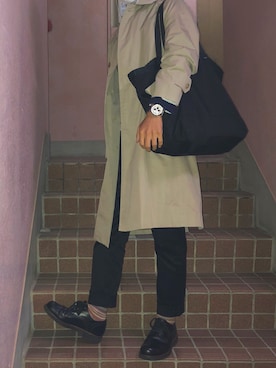「Paul Smith BLACK Paul by Paul Smith（ポールスミスブラック ポールバイポールスミス）のアイテム」を使った、リョースケさん（メンズ・170cm）の秋コーディネート