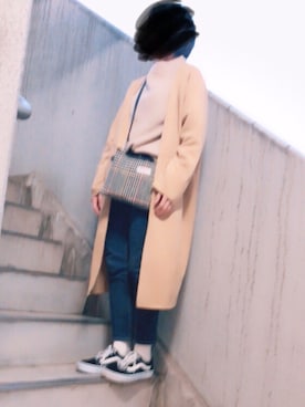 「BACK NUMBER（バックナンバー）のアイテム（ノーカラージャケット）」を使った、ウェア花子さん（レディース・152cm）の秋コーディネート